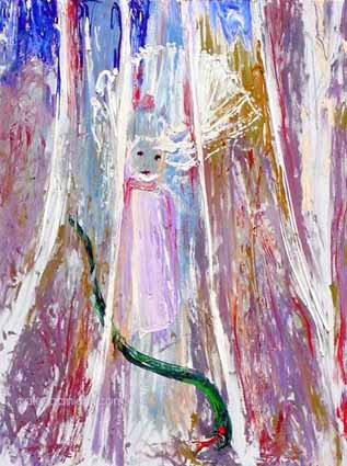 Arthur Boyd, Bride and Serpent, painted 1995 of his famous Bride series