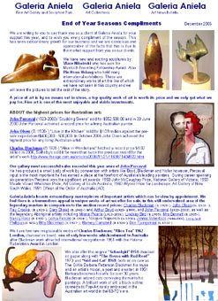   click on the images to open a larger window to read the art-newsletter