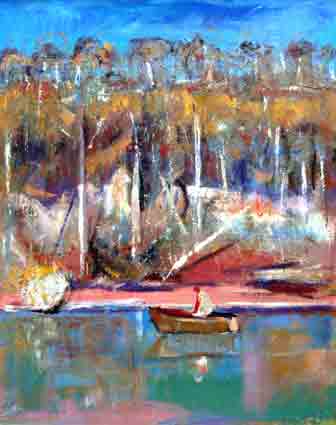 Jamie Boyd, 55-10 Shoalhaven,  Oil on canvas, 102 x 82 cm