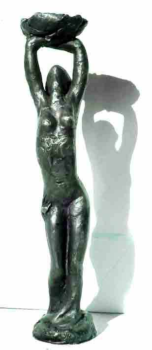 Click to Enlarge: Lenore Boyd, Light bearer, silver on bronze