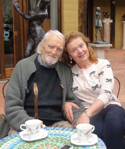Photo: David Boyd and Aniela in Galeria Aniela, 2010 October