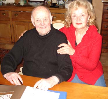 John Olsen (Australian artist) with Aniela Kos in John Olsen house in Bowral, June 2009, 