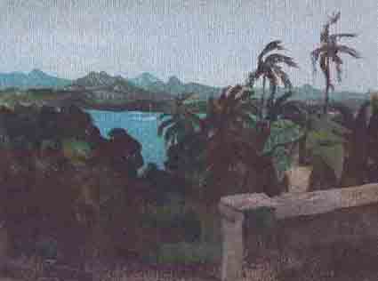 Ray Crooke, Thursday Island, Oil on Canvas on Board, 22 x 30 cm